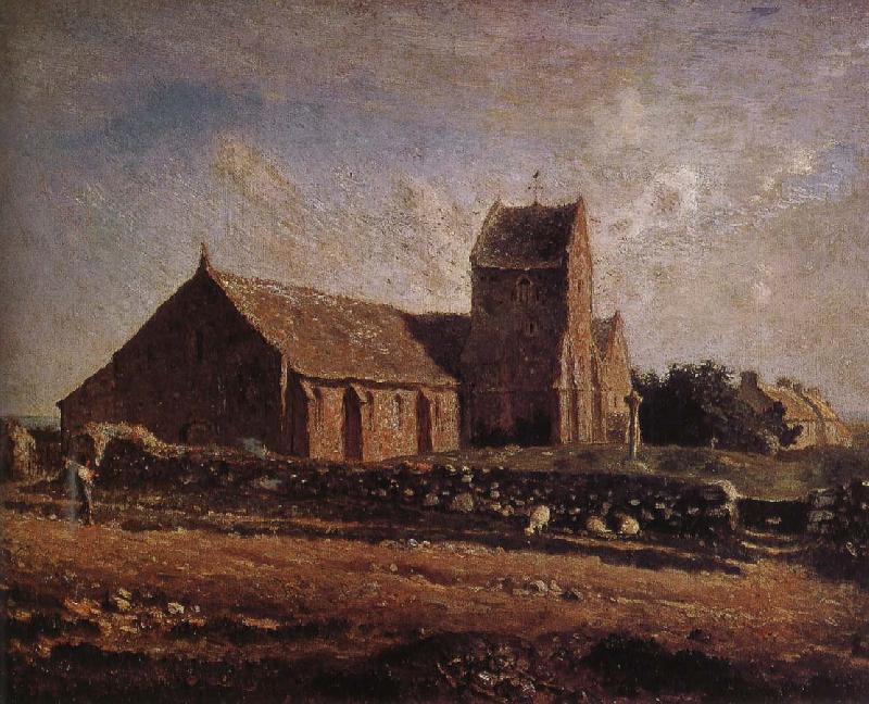 Jean Francois Millet Church oil painting image